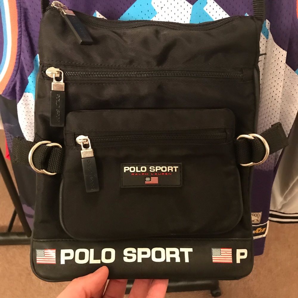 Rare Vintage, “Polo Sport” Messenger Bag Gem
